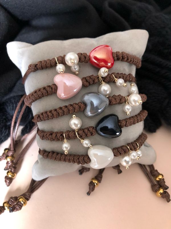 Bracciale cuoricino bollicino