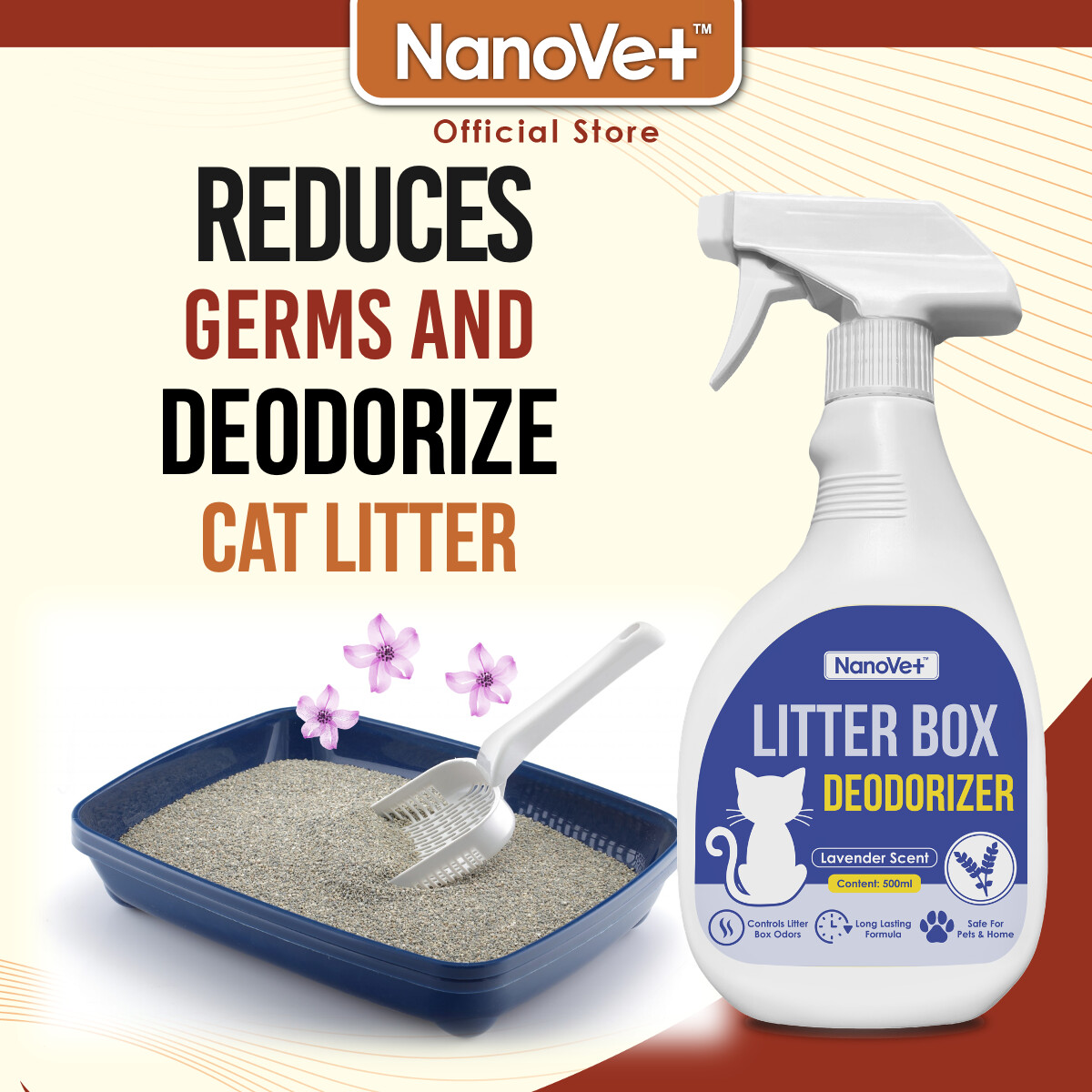 Nanovet™ Litter Box Deodorizer Spray (500ml)