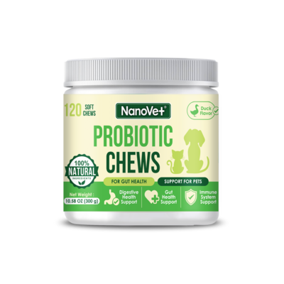 Nanovet™ Pet Probiotic Chews For Cat and Dog