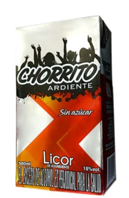 Aguardiente chorrito medio liro