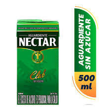 Aguardiente  nectar club 500 ml medio litro