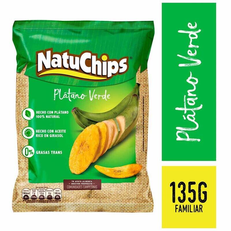 Natu chips platano verde 135 gr