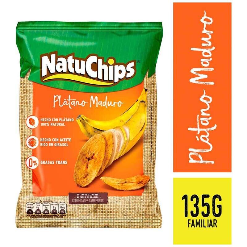 Natuchips platano maduro 135 gr