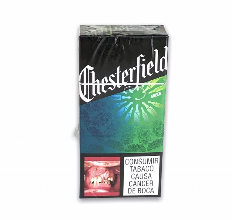 Chesterfield verde 10 cajetillas