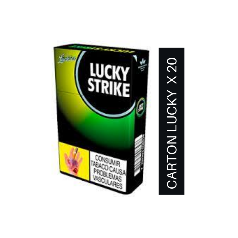 Lucky strike verde 20 cajetillas