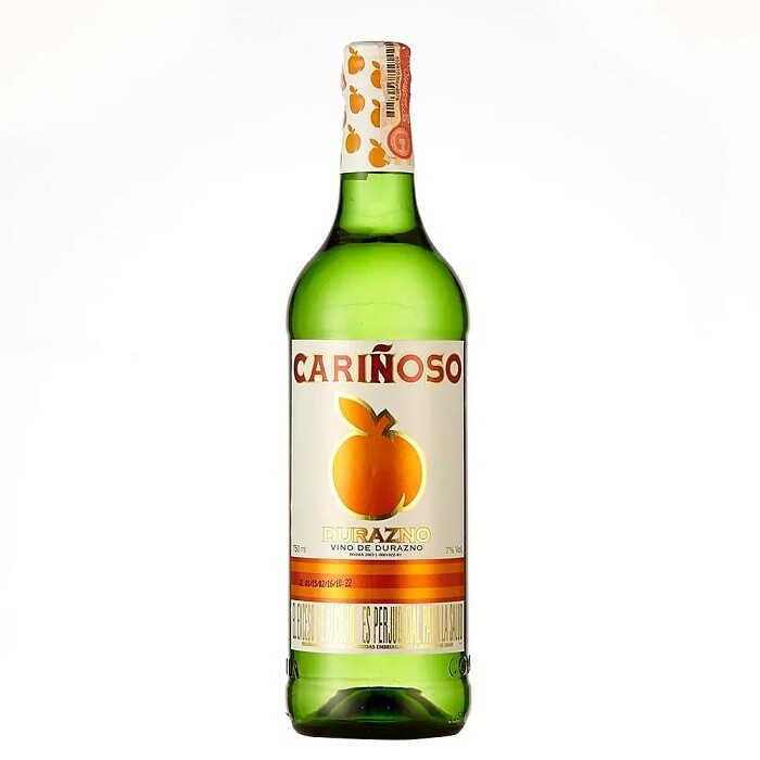 Vino cariñoso durazno botella
