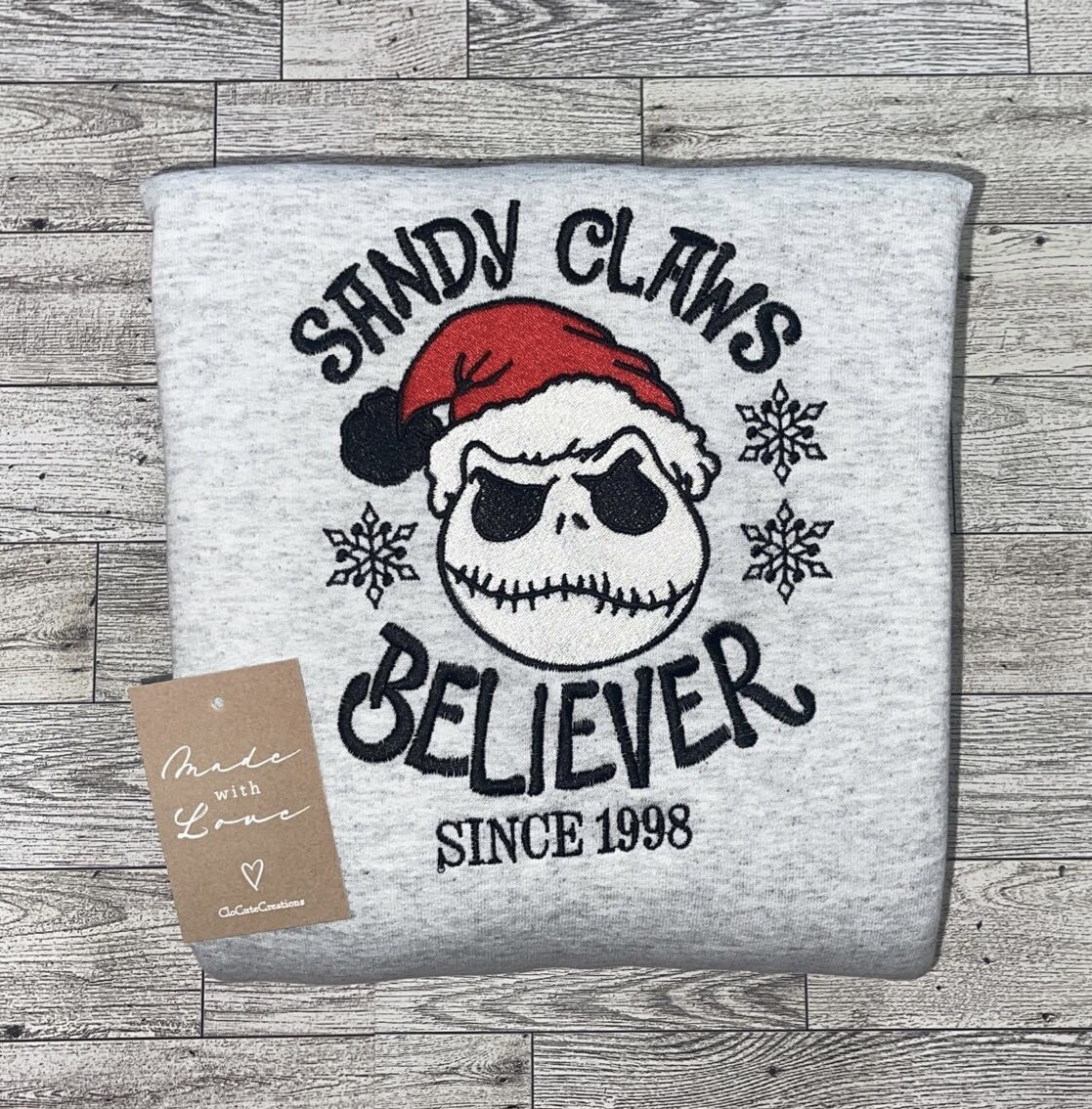 Sandy Claws Believer Embroidery