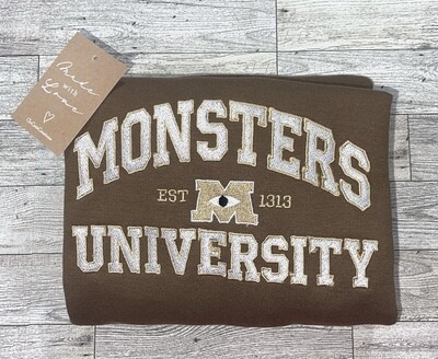 Monsters University Embroidery