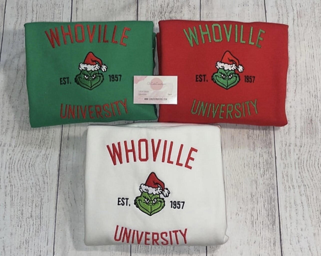 Whoville University Embroidery