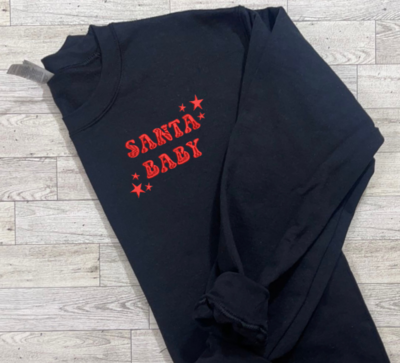 Santa Baby Corner Piece Embroidery