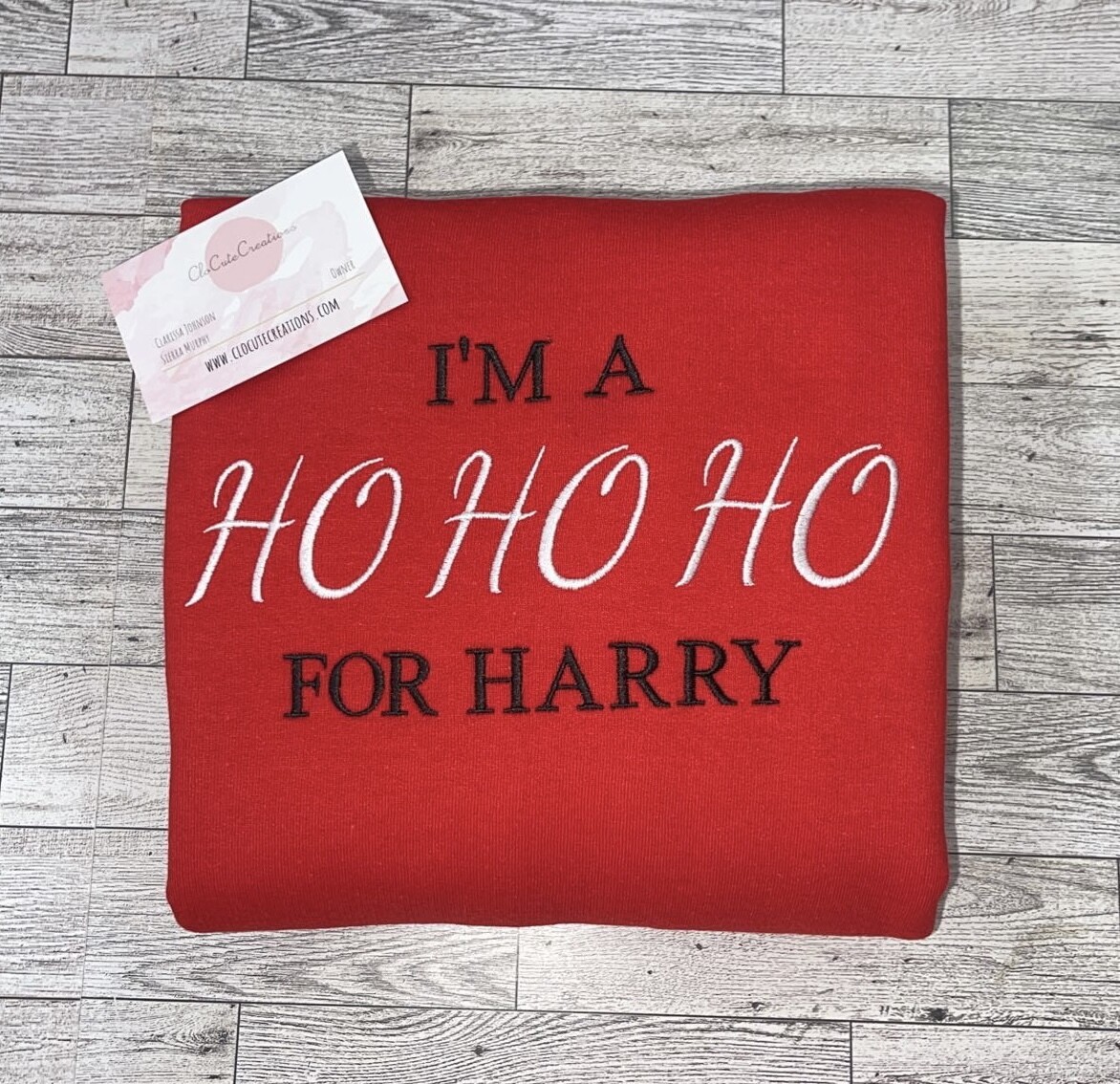 Ho Ho Ho for Harry Embroidery