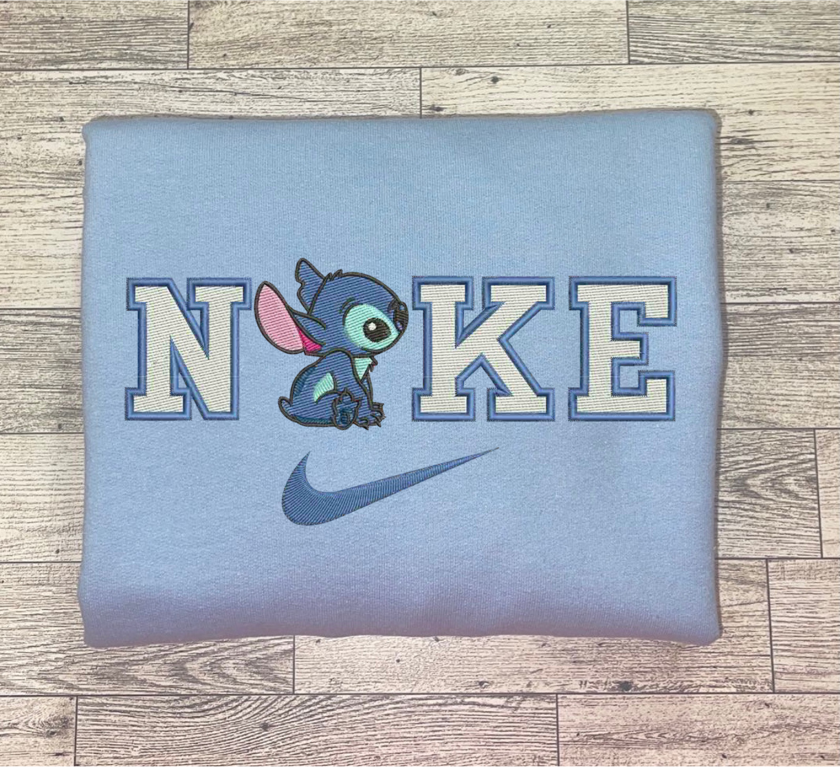 Baby Blue Stitch Embroidery