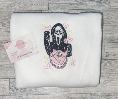 Ghost Face Embroidery