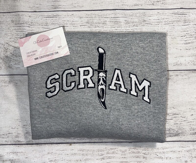 Scream Knife Embroidery
