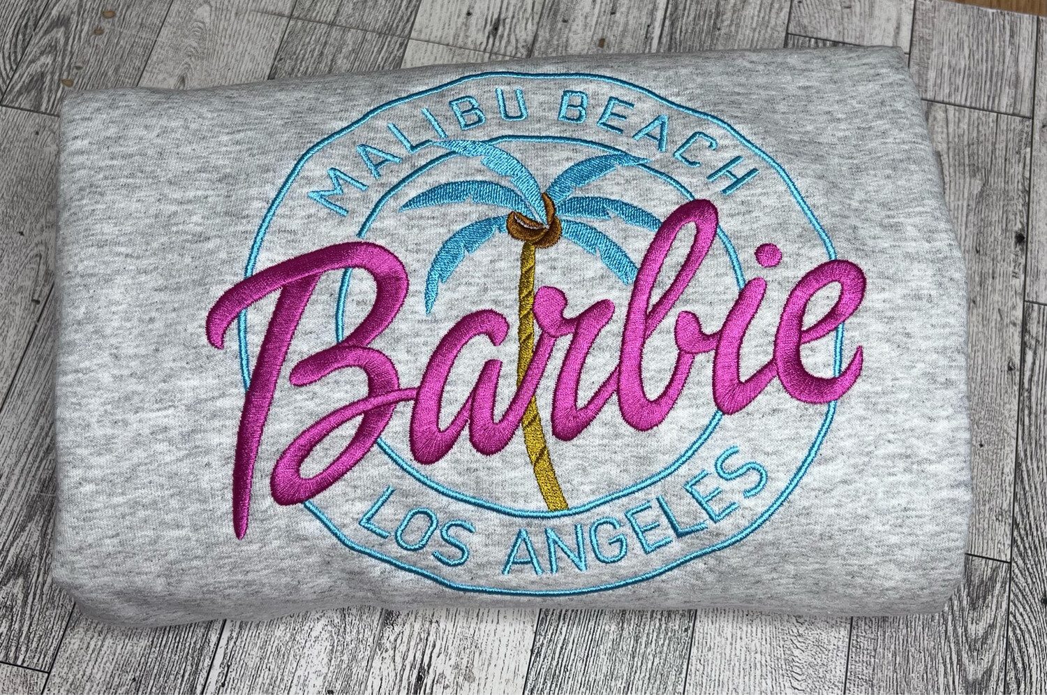 Malibu Beach Barbie Los Angeles Embroidery