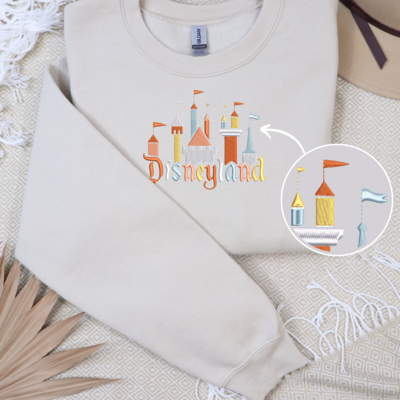 Disneyland Castle Flags Embroidery