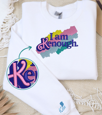 I Am Kenough Barbie Movie Embroidery