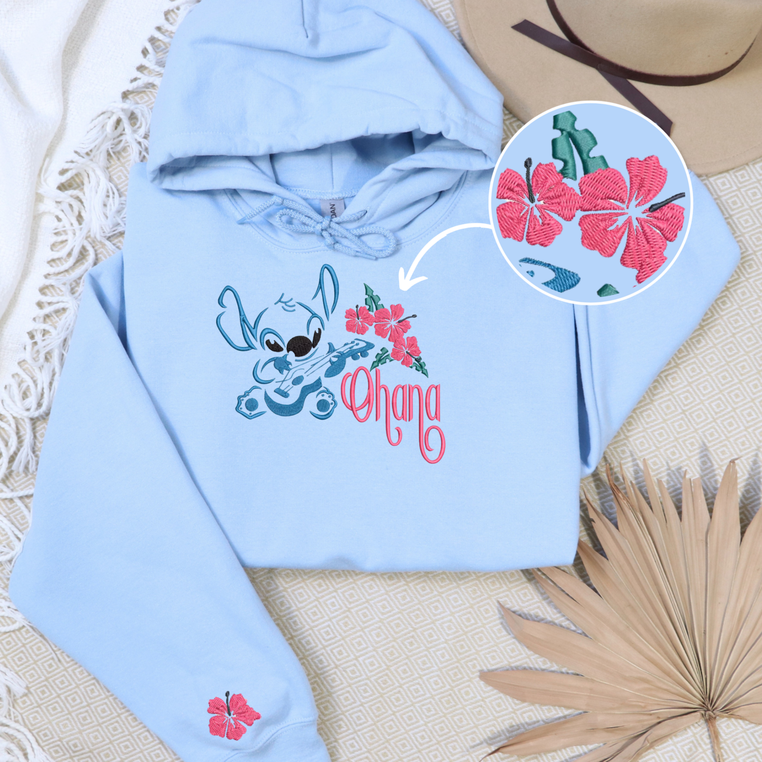 Lilo and Stitch Ohana Embroidery