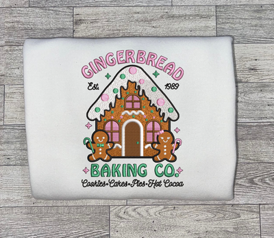 Pink Gingerbread Co Embroidery
