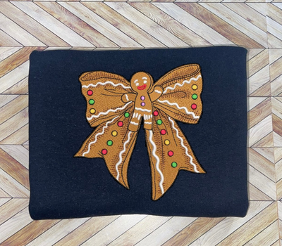 Gingerbread Bow Embroidery