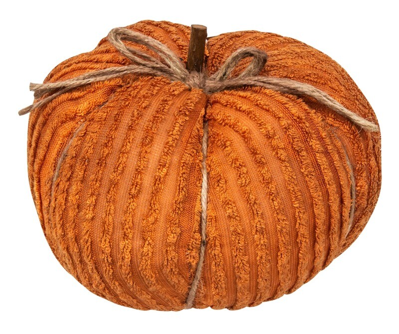 Orange Chenille Pumpkin, 10"