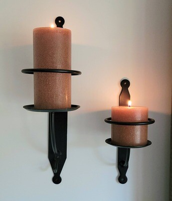 Wrought Iron Candle Sconce Small