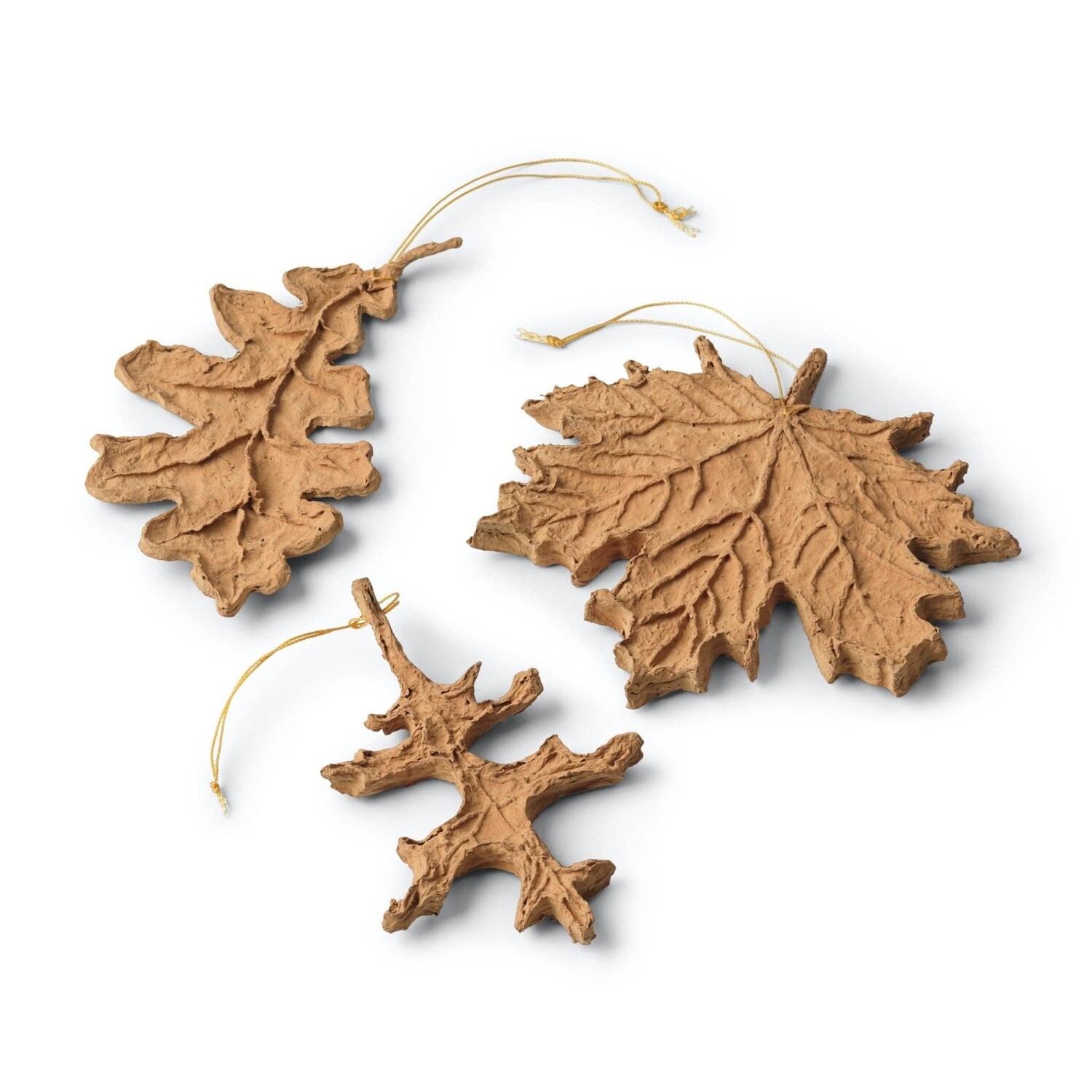Set of leafs, Gold/Caramel
