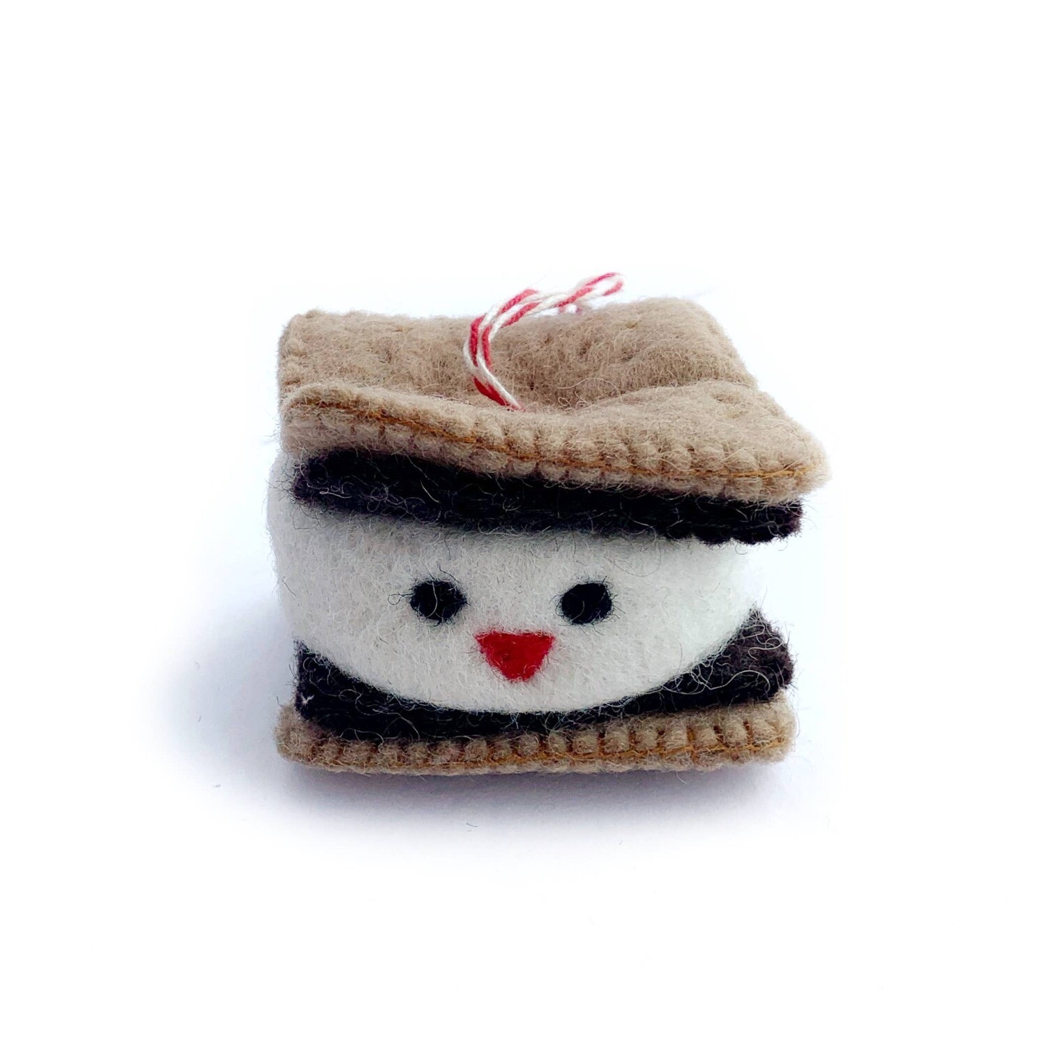 S'more Felt Wool Ornament