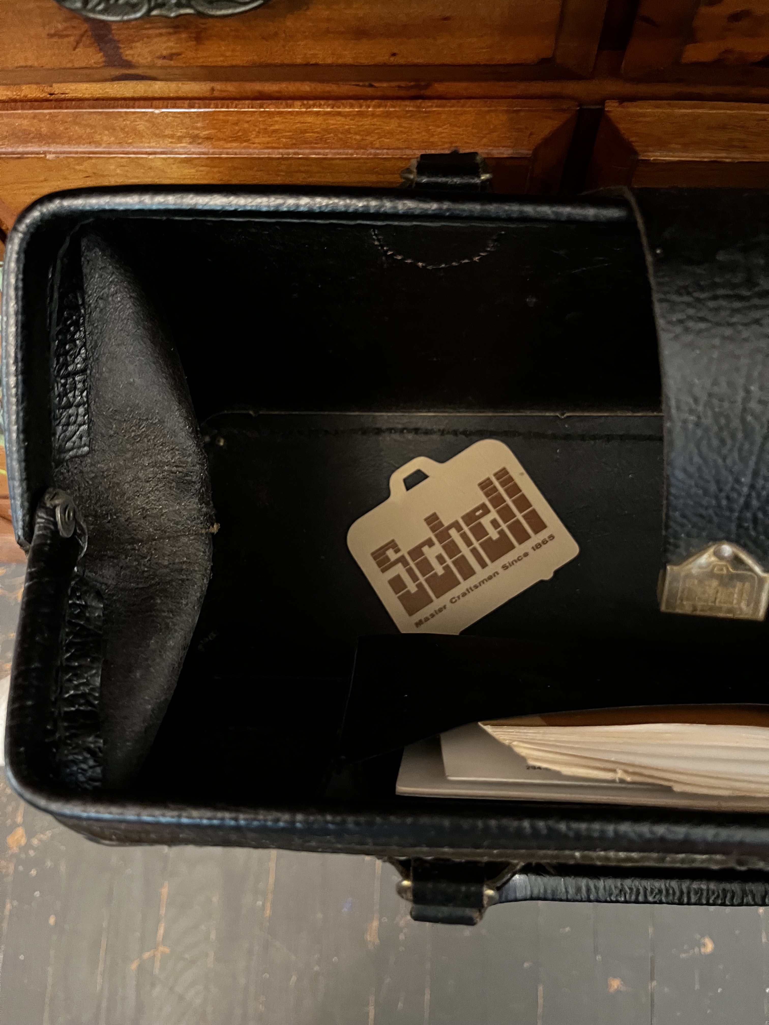 Vintage Leather Doctor's Bag by Schnell