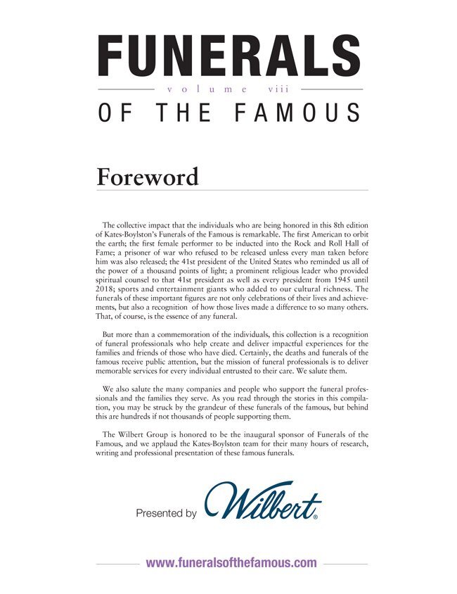 Funerals of the Famous - Volume 8