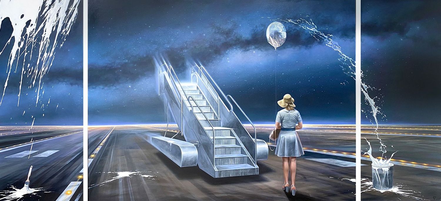 "Milky Way" Triptychon Karen Shahverdyan