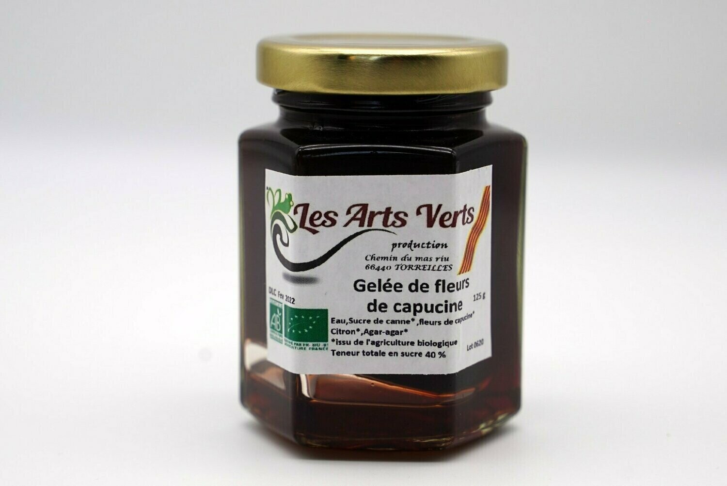Gelée de fleurs de capucines bio 125 g