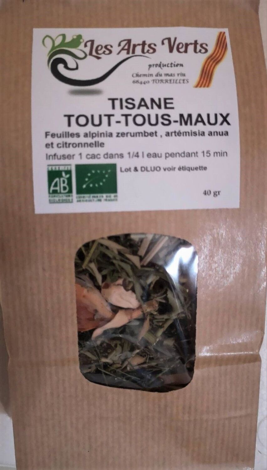 Tisane Tout Tous Maux bio (artemisia annua atoumo et citronnelle)