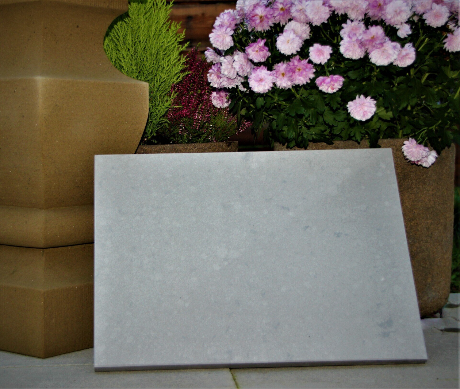 Natursteinplatte  Snow White  30x40x2cm