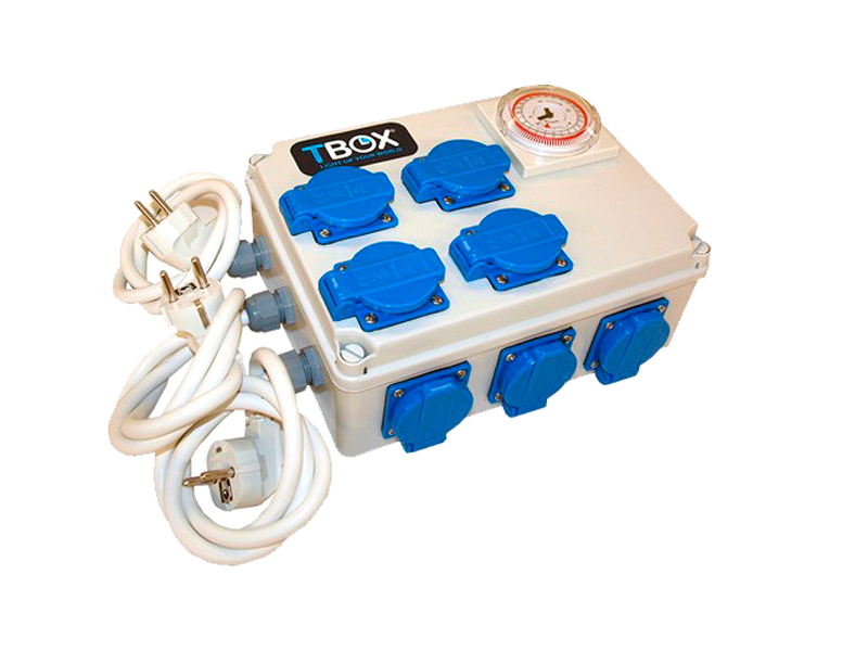 Temporizador TBOX 12H 12 x 600-630w con Activador Calefaccion