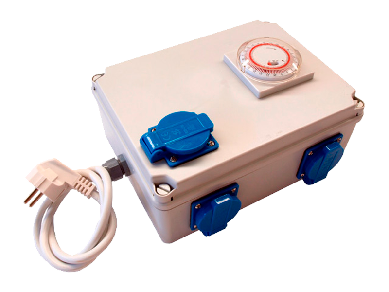 Temporizador TBOX 4H 4 x 600 w con Activador Calefaccion