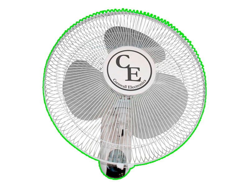 Ventilador 40 cm Pared  con mando Cornwall Electronics