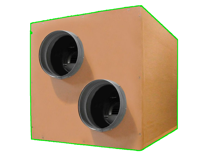 ISO-Box MDF 3.250 m3/h - (2 x 254 in - 315 out)