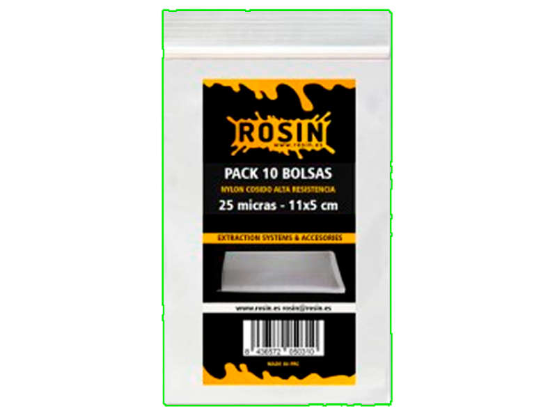 Bolsa Rosin Press 11x5 cm. Pack 10unidades