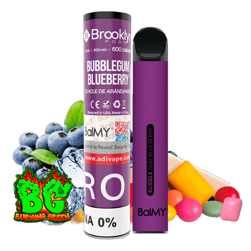 Vapers 2% Nicotina Bubblegum Blueberry