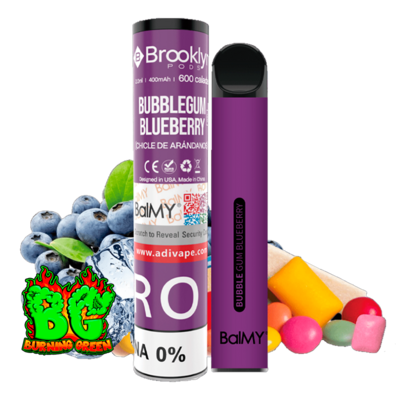 Vapers 2% Nicotina Bubblegum Blueberry