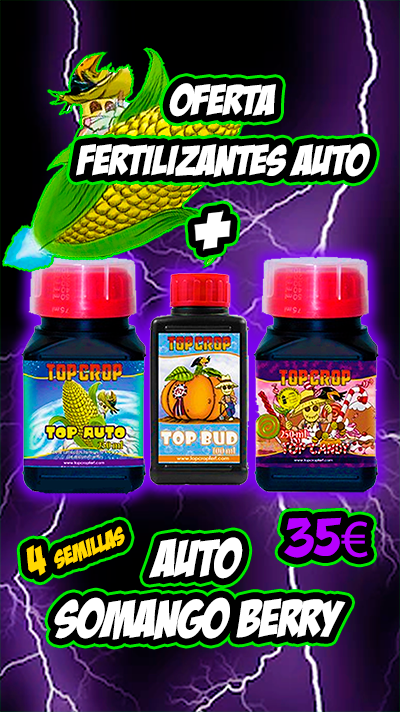 Fertilizantes Auto Top Crop + 4 seeds Auto Somango Berry