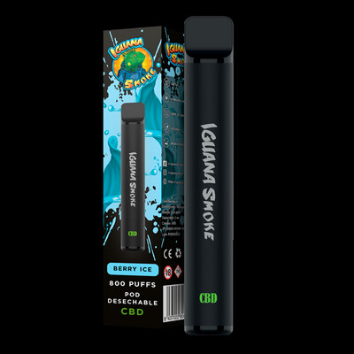 Vaper Desechable CBD Berry Ice 800 Puffs