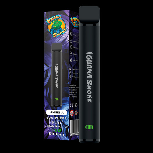 Vaper Desechable CBD Amnesia 800 Puffs