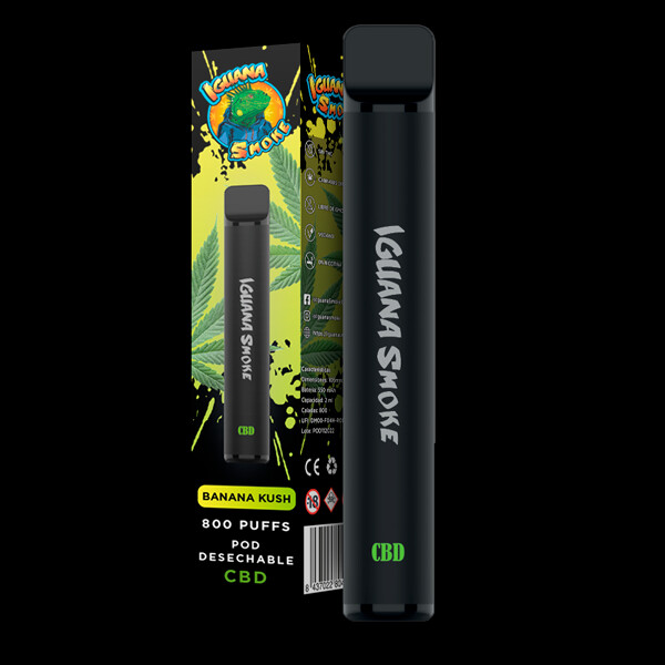 Vaper Desechable CBD Banana Kush 800 Puffs