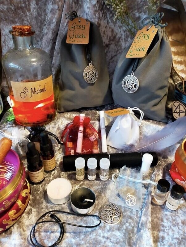 Grey Witch Altar Bag