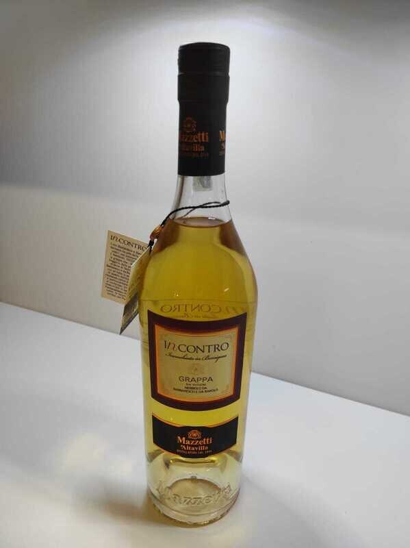 GRAPPA INCONTRO NEBBIOLO DA BARBARESCO E BAROLO MAZZETTI CL 70 43% VOL.