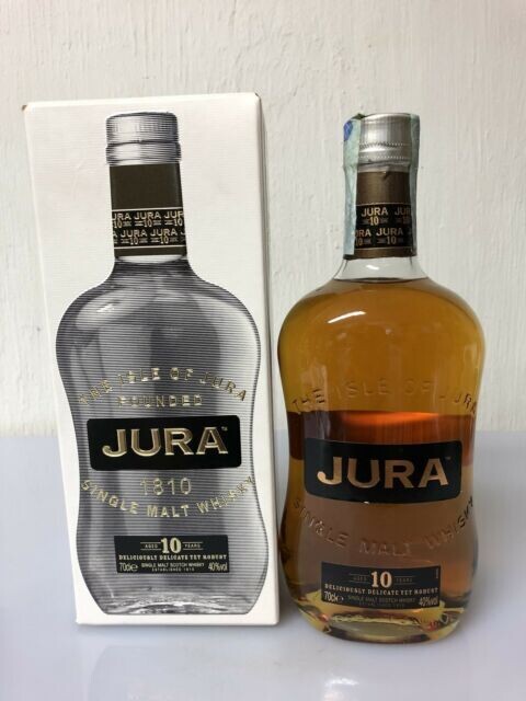 WHISKY JURA AGED 10 YEARS SINGLE MALT CL 70 40% VOL. ASTUCCIATO
