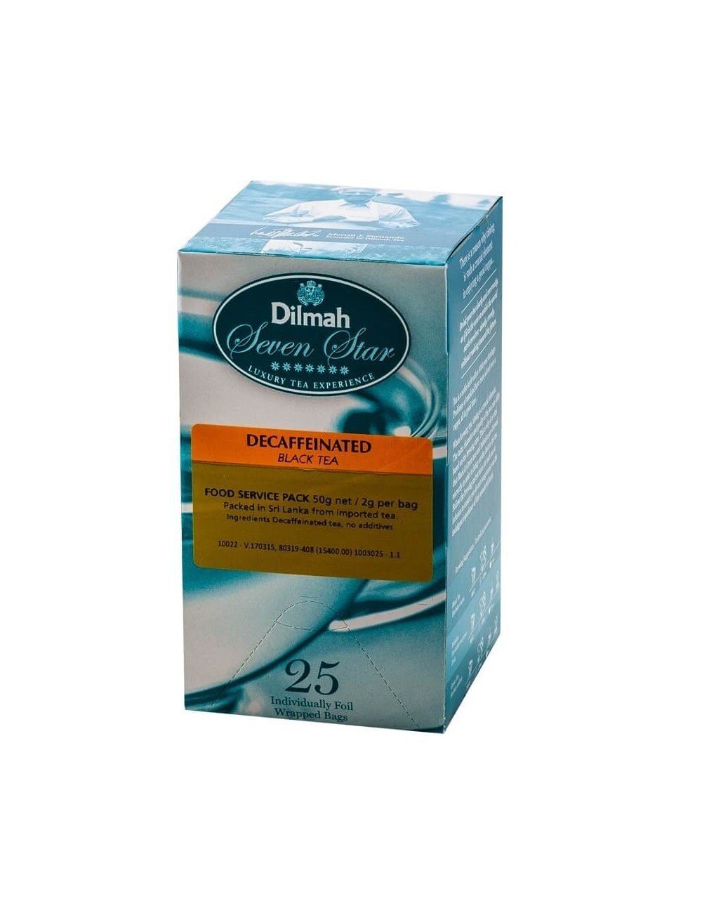 TEA DILMAH DECAFFEINATED BLACK TEA X 25 FILTRI