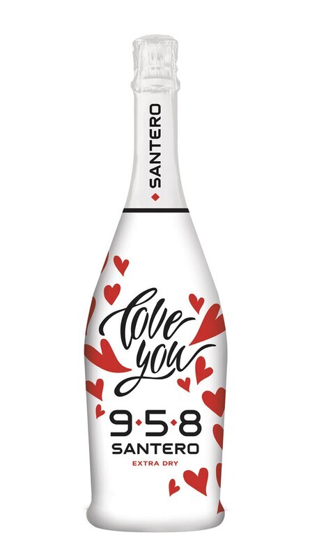 SPUMANTE 958 SANTERO EXTRA DRY I LOVE YOU CL 75 11,5% VOL.